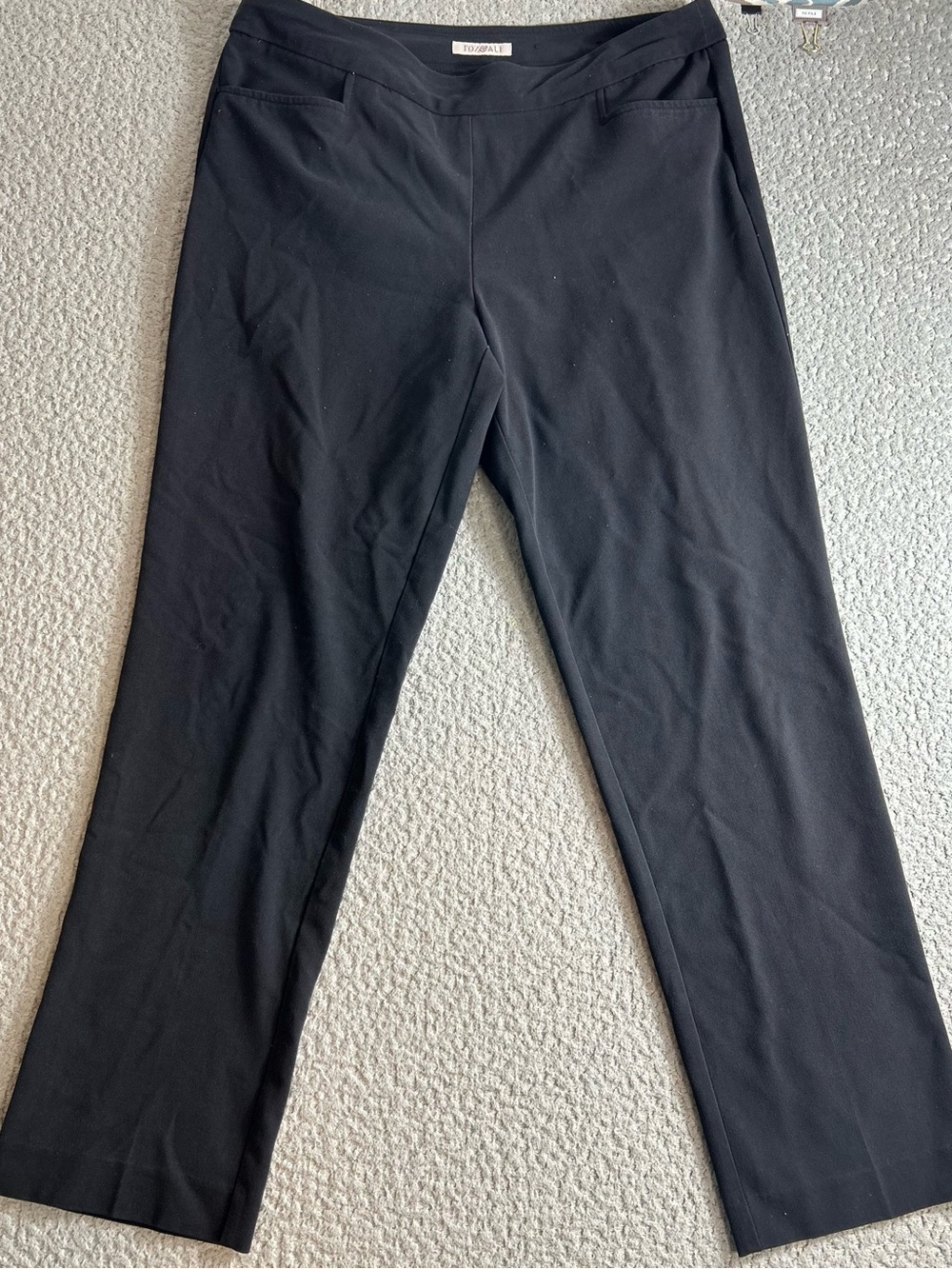 ROZ&ALI Black Stretch Pants - Straight Leg